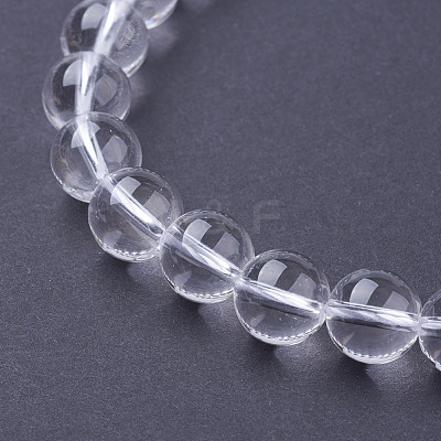 Natural Quartz Crystal Beads Strands G-C175-8mm-2-1