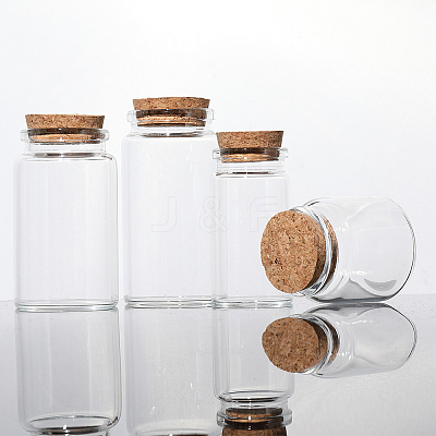 Glass Jar Glass Bottles Bead Containers AJEW-SP0003-91B-1