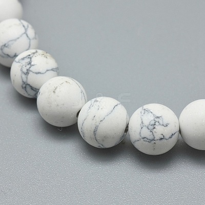 Synthetic Turquoise Jasper Bead Stretch Bracelets X-BJEW-K212-A-009-1