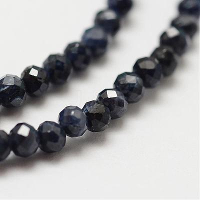 Natural Sapphire Bead Strands G-P270-2mm-23-1