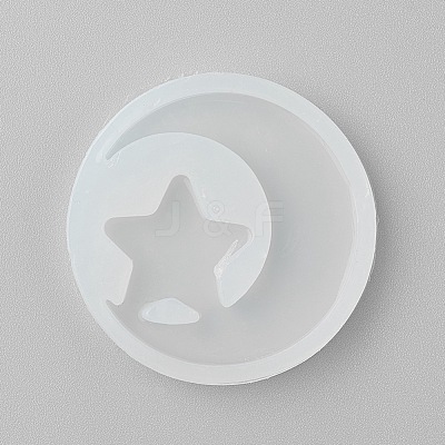 Astronomy Theme Moon and Star Food Grade Silicone Molds X-DIY-E021-12-1