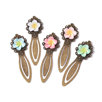 Tibetan Style Alloy Bookmark Clips AJEW-JK00290-1