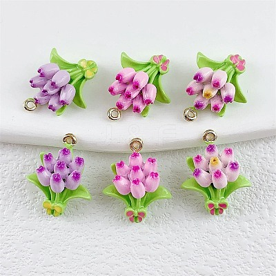 Alloy Enamel Pendants FIND-G101-09G-1