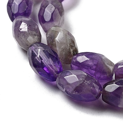 Natural Amethyst Beads Strands G-P520-C02-01-1