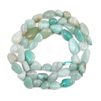 Natural Amazonite Nuggets Beads Strands G-J335-31B-1