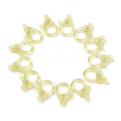 Transparent Plastic Lobster CLaw Clasps KY-H005-A01-1