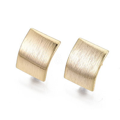 Brass Stud Earring Findings KK-N233-018-NF-1