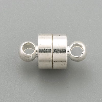Brass Magnetic Clasps with Loops KK-O134-14S-1