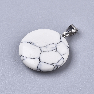 Synthetic Turquoise Pendants X-G-R470-013-1
