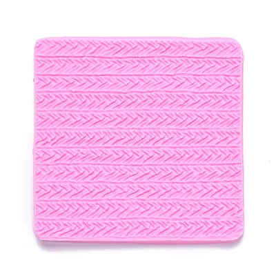 DIY Sweater Stitch Texture Food Grade Silicone Molds DIY-B034-07-1