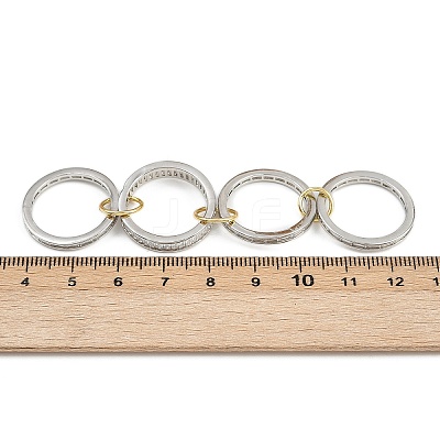 Brass Micro Pave Cubic Zirconia Plain Band Finger Rings for Women RJEW-P160-01H-P01-1