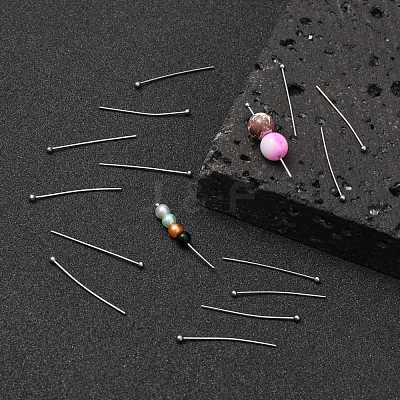 Tarnish Resistant 304 Stainless Steel Ball Head pins STAS-R051-30mm-1