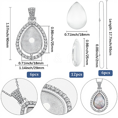 DIY Necklace Making Kits DIY-SP0006-89D-1
