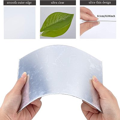 Acrylic Mirror Wall Stickers AJEW-GA0001-16-1
