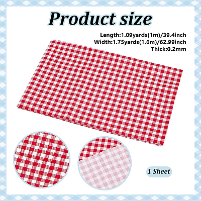 Tartan Cotton Fabric DIY-WH0816-563A-1