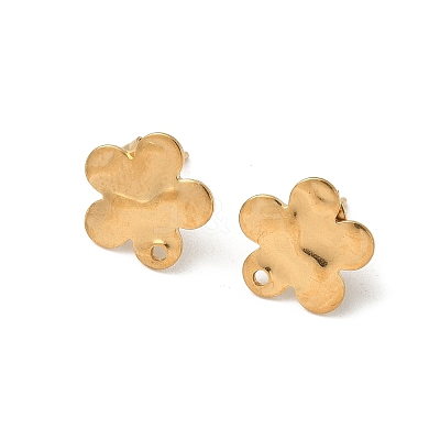 304 Stainless Steel Stud Earring Finding STAS-V015-31D-G-1