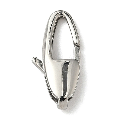 304 Stainless Steel Lobster Claw Clasps STAS-B089-01H-P-1
