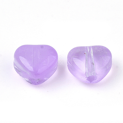 Transparent Spray Painted Glass Beads LS-GLAA-N035-02-A04-1