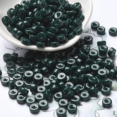 Opaque Colours Glass Seed Beads SEED-E001-P3x6mm-03-1
