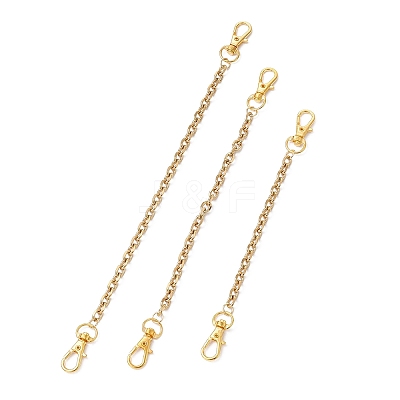 3Pcs 3 Styles 304 Stainless Steel Cable Chain Bag Extender Chains FIND-JF00158-1
