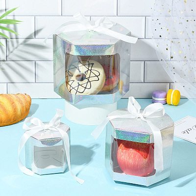 Hexagon Laser Window Paper Gift Boxes CON-FZC0002-001B-02-1