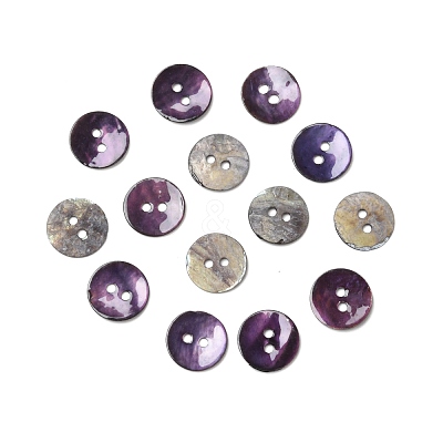 2-Hole Mother of Pearl Buttons BSHE-G029-08-1