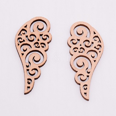 Unfinished Wood Filigree Joiners Links WOOD-WH0099-10C-1