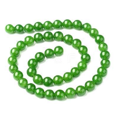 15~16 inch Natural Chinese jade/Southern Jade Round Beads Strands X-GSR063-1