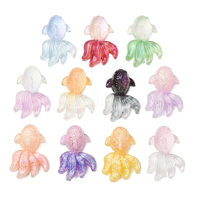 Luminous Transparent Resin Cabochons CRES-L045-12-1