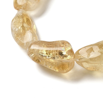 Heated Natural Citrine Beads Strands G-F771-D01-01-1