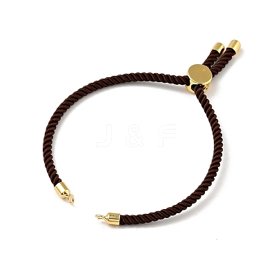 Half Finished Twisted Milan Rope Slider Bracelets FIND-G032-01G-10-1