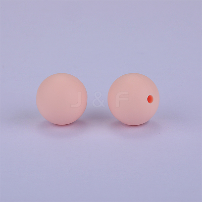 Round Silicone Focal Beads SI-JX0046A-59-1
