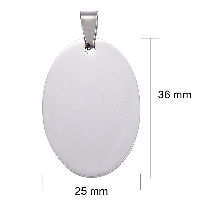 Tarnish Resistant 304 Stainless Steel Pendants LS-STAS-I140-18S-1