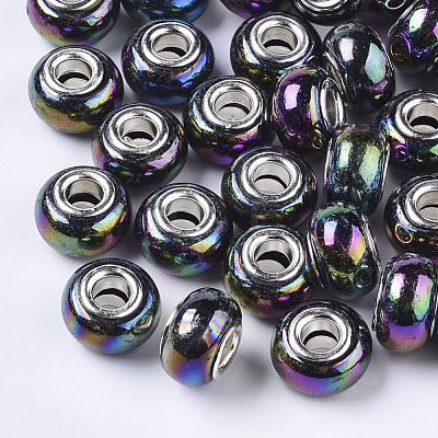 Opaque Resin European Beads RPDL-T038-007-1