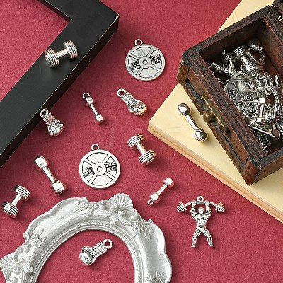 DIY Sport Theme Tibetan Style Alloy Making Finding Kit DIY-YW0008-72-1