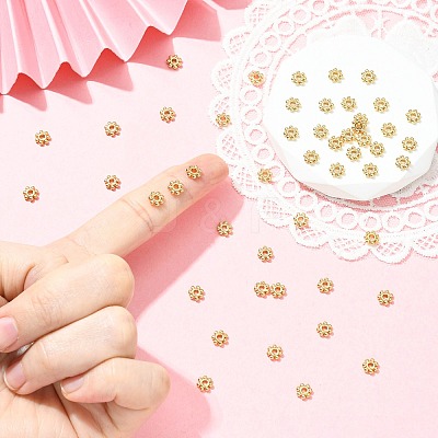 SHEGRACE Brass Spacer Beads XGRQ1H712-334G-1