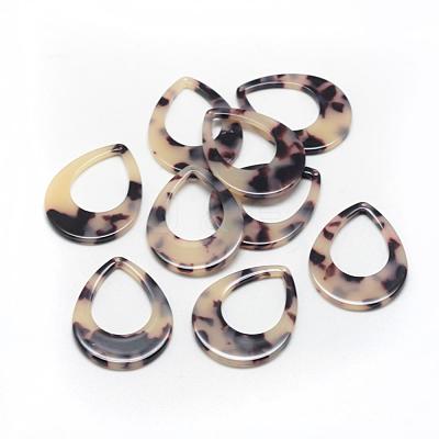 Cellulose Acetate(Resin) Pendants KY-S113-A-A304-1