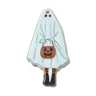 Halloween Printed Acrylic Pendants MACR-G059-03E-1