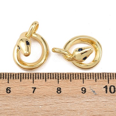 Brass with Cubic Zirconia Pendants KK-L251-64G-1