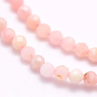 Natural Pink Opal Beads Strands G-F509-05-4mm-1