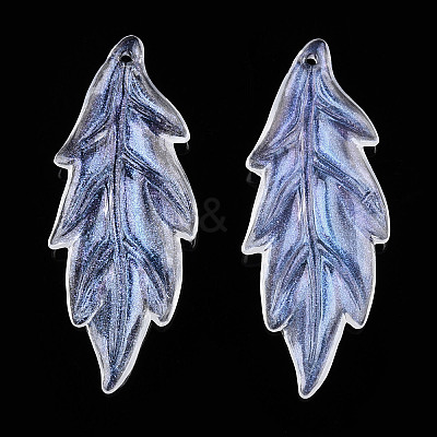 Transparent Acrylic Pendants X-OACR-T003-47-1
