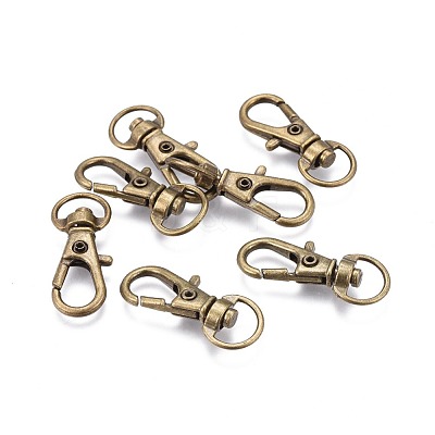 Alloy Swivel Lobster Claw Clasps IFIN-E548Y-AB-1