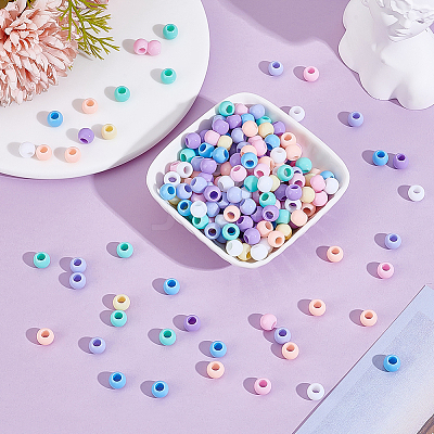 100G Opaque Acrylic European Beads OPDL-ME0001-01-1