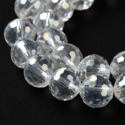 Electroplate Glass Bead Strands EGLA-R040-10mm-15-1