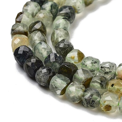 Natural Prehnite Beads Strands X-G-B088-E16-04-1