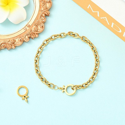 2Pcs 304 Stainless Steel Twister Clasps STAS-CJ0003-59-1