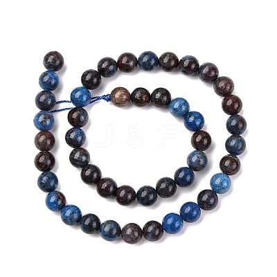Natural Blue Opal Beads Strands G-H045-A02-8MM-1