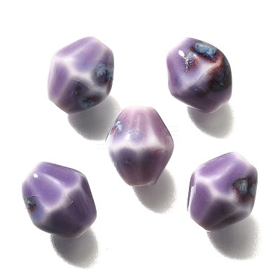 Vintage Style Glazed Ceramic Porcelain Beads PORC-H013-01-24-1