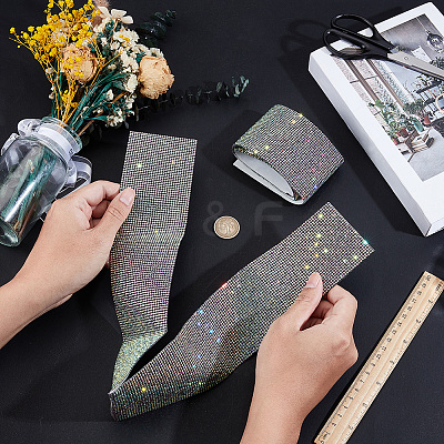 2Pcs Resin Rhinestone Glue Non-slip Car Door Stickers AJEW-GF0013-30A-1