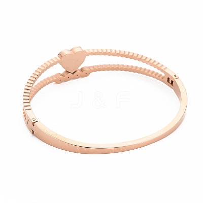 Natural Shell Heart Bangle with Rhinestone BJEW-N017-008RG-1